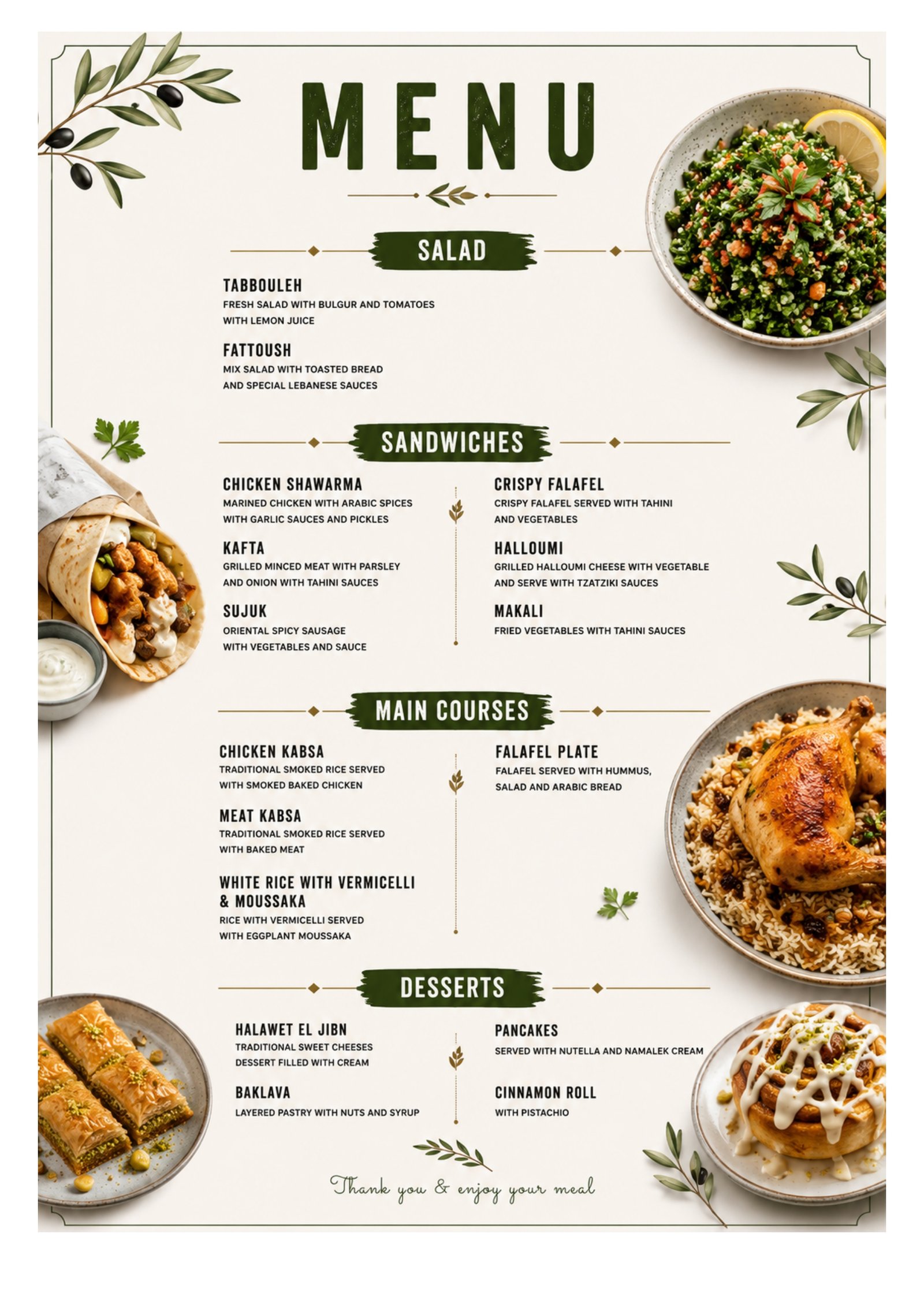 Menu Cocktails e Bebidas — Casa Lebanon